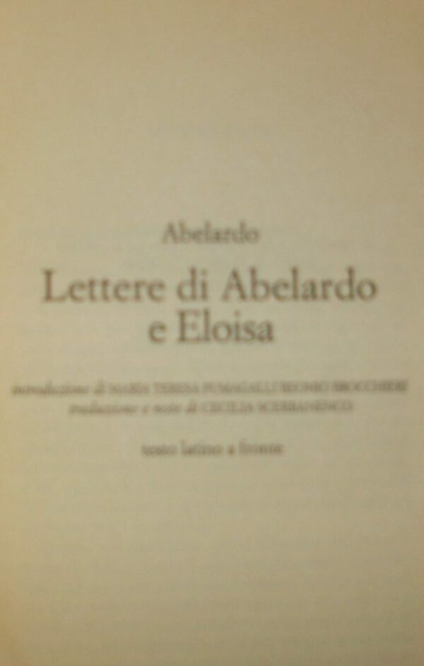 Lettere Di Abelardo E Eloisa - Pietro Abelardo - Ed. BUR Biblioteca Universale Rizzoli Milano 1997