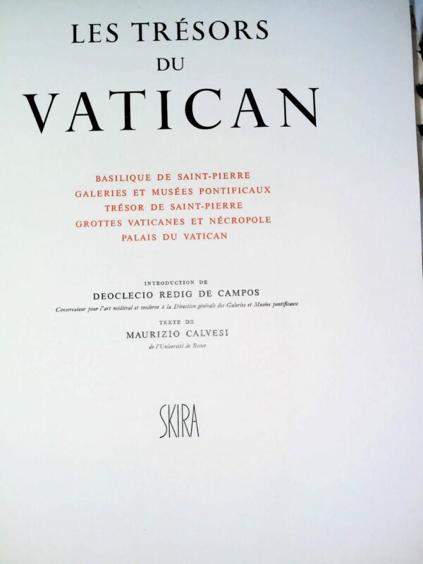 Les Trésors Du Vatican - Maurizio Calvesi - Ed. Skira Genève 1962 - immagine 2
