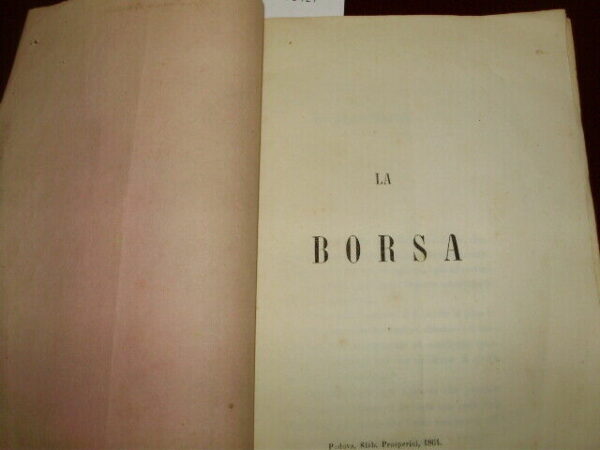 La Borsa - Domenico Alberghini - Ed. Stabilimento Prosperi Padova 1864 - immagine 3