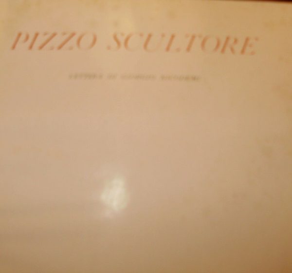 Pizzo Scultore - Giorgio Nicodemi - Ed. Ariel 1943