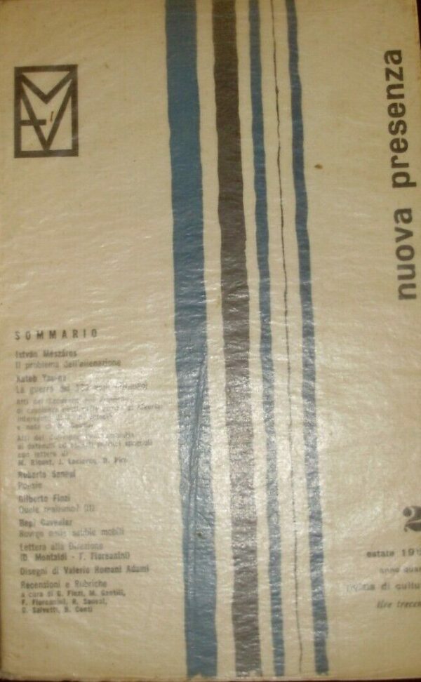 Nuova Presenza (Anno 1961-N°2) - Franco Floreanini / Marcello Gentili - Ed. Magenta 1961