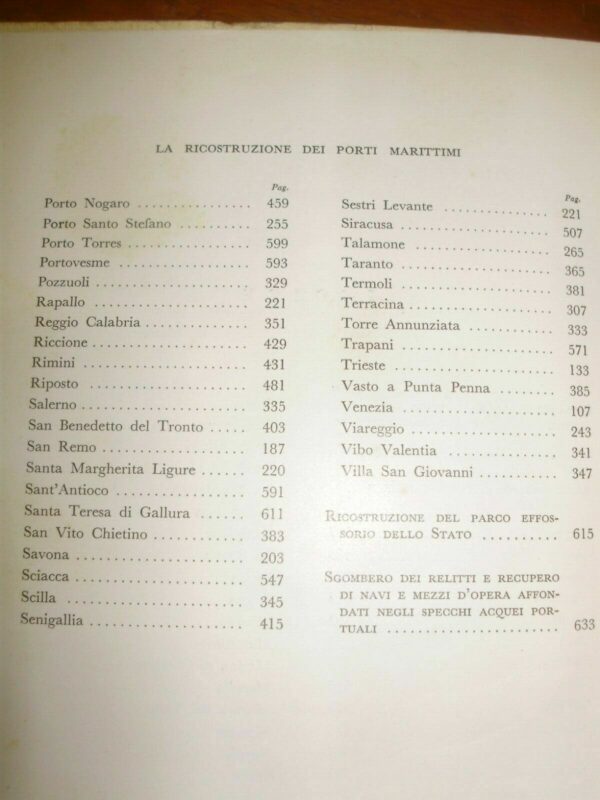 La Ricostruzione Dei Porti Marittimi Nazionali - Autori Vari - Ed. Tipografia Castaldi Roma 1953 - immagine 5