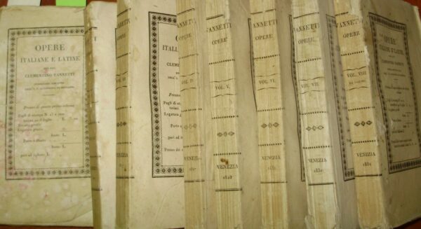 Opere Italiane E Latine (8 Volumi) - Clementino Vannetti - Ed. Alvisopoli Venezia 1826-1831