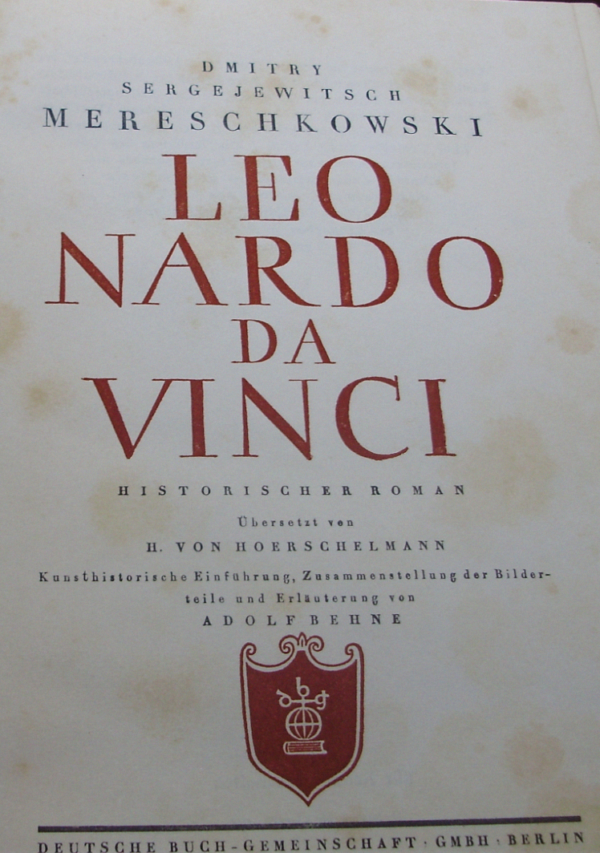 Leonardo Da Vinci - Dmitri Mereschkowski - Ed. 1922