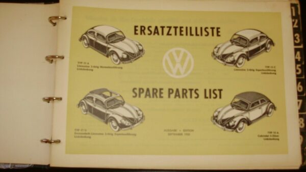Volkswagen Ersatzteile (Spare Parts) Maggiolone - Autori Vari - Ed. Volkswagen 1950 - immagine 3