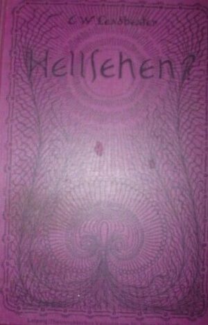 Hellsehen - Charles Webster Leadbeater - Ed. 1980