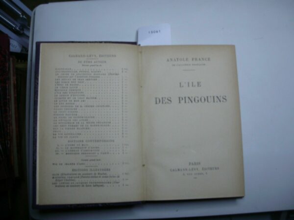 L'Ile Des Pingouins - Anatole France - Ed. Calmann-Lévy Paris 1946 - immagine 2