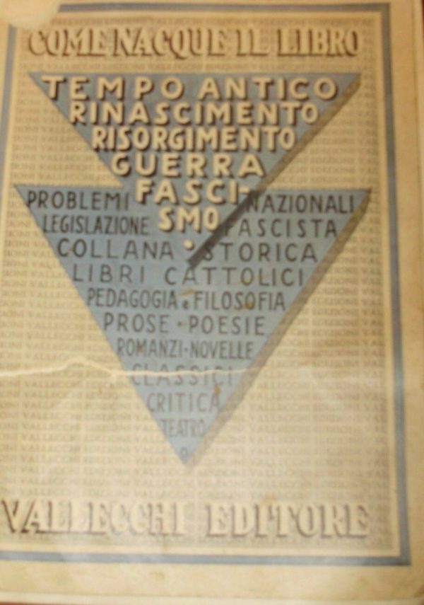 Come Nacque Il Libro - Autori Vari - Ed. Vallecchi Firenze 1935