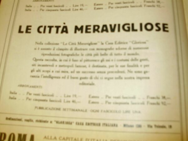 Le Capitali Del Mondo. L'Avana - Autori Vari - Ed. Gloriosa Casa Milano 1925 - immagine 3