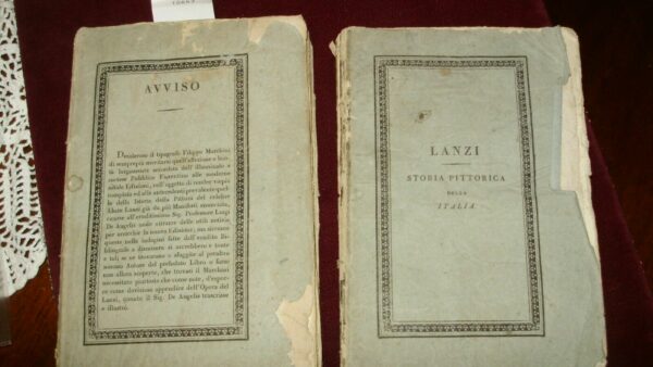 Storia Pittorica Della Italia. Dal Risorgimento Delle Belle Arti Fin Presso Al Fine Del XVIII Secolo - Luigi Lanzi - Ed. Filippo Marchini Firenze 1822 - immagine 3